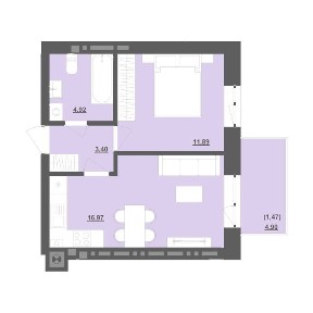 Продаж 1к квартири 37.18 кв. м на вул. Садова