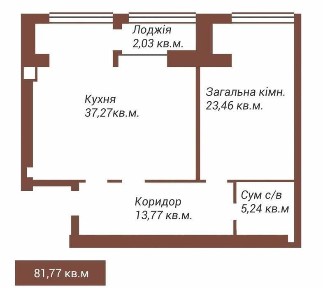 Двухкомнатная квартира в ЖК 