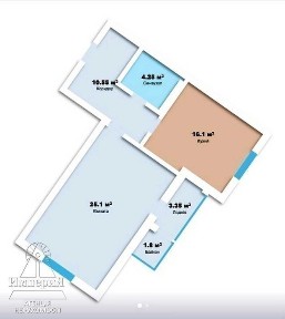 Продажа 1-комнатной квартиры 48 м², Шевченко ул., 103