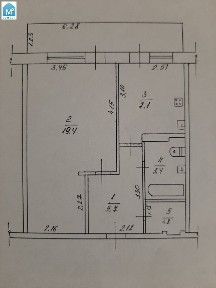 Продажа 1-комнатной квартиры 40 м², Менахем-Мендл Шнеерсона ул., 17