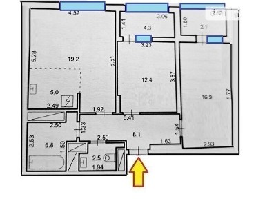 Продаж 2-кім. квартири. вул. Б. Хмельницького-Новобудова-ЖК Вежа
