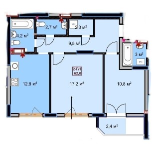 Двокімнатна квартира в зданому будику! Без комісіі!