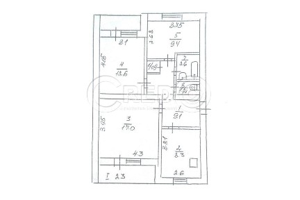 Продажа 3-комнатной квартиры 65.1 м², свірська