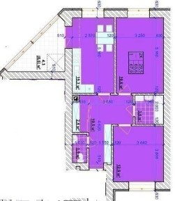 2-кімнатна квартира 68 м2 ЖК Міленіум від власника