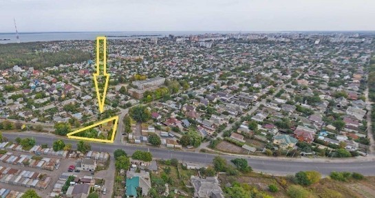 Продам незавершене будівництво на ділянці 8,8 соток фасад Сумгаїтська