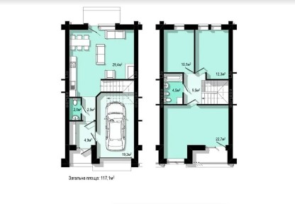 Продаж 2 поверхового таунхауса