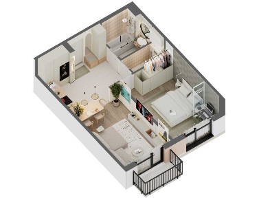 Продаж 1-к квартири Кільцева дорога Львова, с. Басівка, площа: 42.2 м²