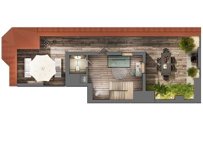 Готова 2-к квартира з ВЛАСНОЮ ТЕРАСОЮ в ЖК <a href='/newbuilding/4741/view/zk-7a'>7'я</a>. Єоселя - 20тис грн/міс