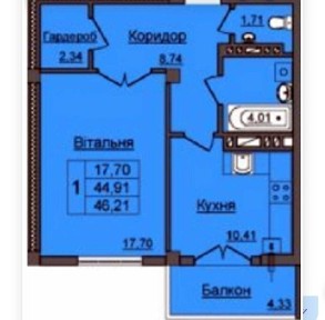 Продаж видової 1к кв. ЖК Хмельницький