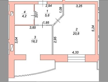Однокімнатна квартира 53,5 кв. м. вулиця Театральна Житомир