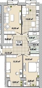 Продам, ЦЕНТР міста, 3-кімнатну квартиру, ГАЛИЦЬКА