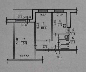 Продам 2-ком. ж/м Кр. Камень