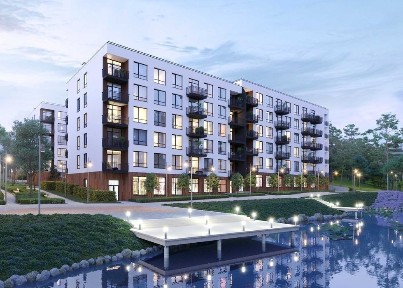 Продаж 2-кімнатної квартира біля озера, Брюховичі, площа: 64.1 м²