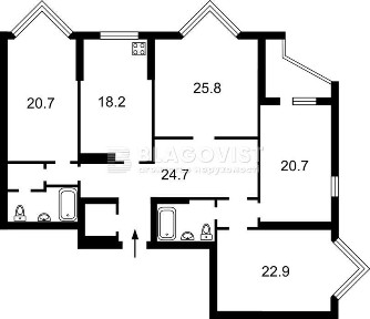 Продам видову квартиру в центрі Печерська, 157 м 2, м 