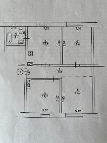3 кімнатна затишна квартира в історичному центрі міста