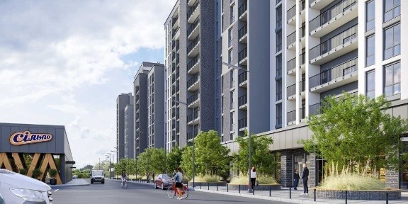 3-кімн. квартира на 1 поверсі з власною терасою