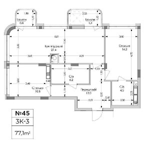 Квартира в ЖК «Lypynsky». Є різні планування