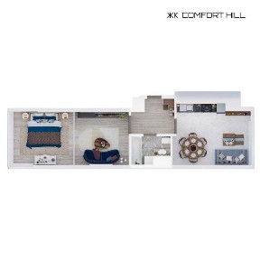 Однокімнатна квартира 60,6м. кв від ЗАБУДОВНИКА ЖК Comfort Hill