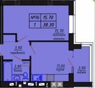 Однокімнатна - 42 Квадратних Метра, Можливо в Розстрочку