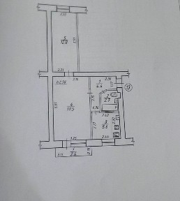 Продаж 2-кімнатної квартири с. Сад