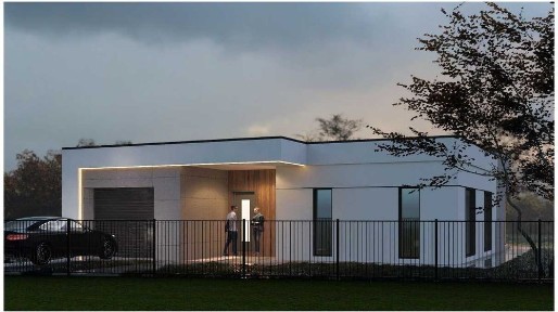 Сучасний одноповерховий будинок