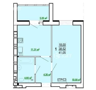 1к. 40м2, Олексіївка (Алексеевка, м. Победа, ЖК Победы 2), 117495