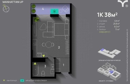 РОЗТЕРМІНУВАННЯ 2 РОКИ Манхетен ап благо озеро парк центр