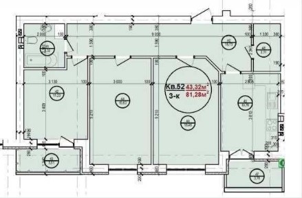 Продаж квартири 3кімнати від забудовника