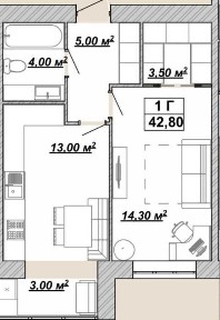 Продаю 1к. квартиру в ЖК Княгинин!