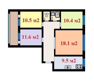 Оболонь. Продам двосторонню 4-кімнатну на Архипенка (Мате Залки), 12/3