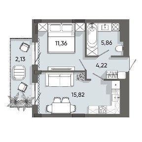 БЕЗ комісії/розтерм/1к кв. 39,4м, ЖК Resident State,вул. Стрийська 129