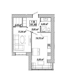 1 кім квартира в ЖК Княгинин