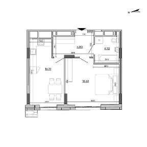 Продаж 1 кім квартира 51,84 м2, ЖК Father, м. Львів