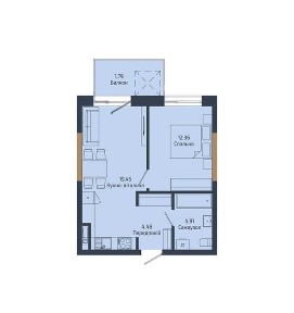 Продаж 1кім. кв, 42.99м2,ЖК N69 Residents,вул. Навроцького, 69 розтерм!