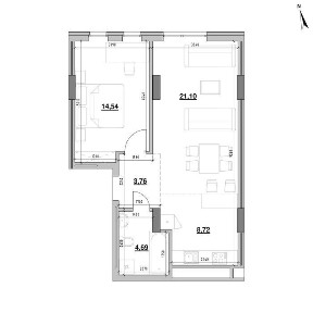 Продаж 2-кім. квартира ЖК <a href='/newbuilding/4824/view/zk-amerika'>Америка</a> Без комісії