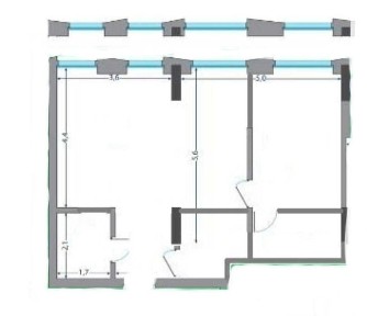 1к квартира 55м2 в Жк Славутич метро Славутич 1хв Позняки Осокорки