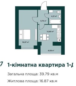 Однокімнатна з газовим опаленням! Поруч школа, вся інфаструктура!