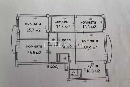 4-кімнатна вул. Кониського (Тургенєвська) 46/11