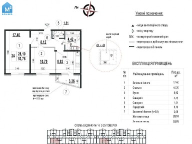 Продам 2х комнатную ул. С. Русовой ж/б 33 Хортица ЖК <a href='/newbuilding/504/view/zm-patriotika'>Патриотика</a>