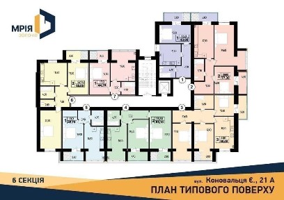 Продаж 2 кім квартири в новобудові