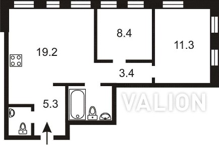 Двохкімнатна квартира в новобудові Теремки Одеське шосе Без комісії