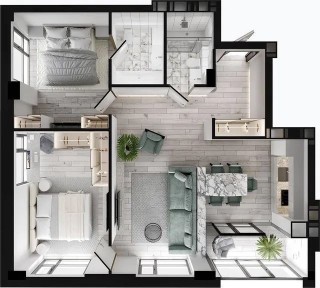 3-к квартира в ЖК Женева