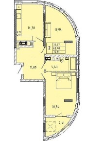 Топ ціна. 850 $ м2 Продаж 2-3 к квартири 72 м Миколайчука, 38, Топольна