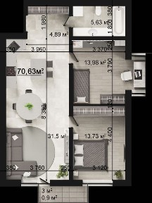 Квартира для великої родини в найкращій локації м. Бучі. 5хв від ТРЦ