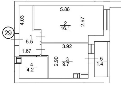 37м2 в зданому будинку ЖК Французький Бульвар. Індивідуальне опалення