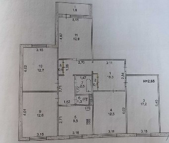 Продам квартиру на 5-ом заречном.