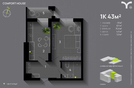 Продається 1к квартира