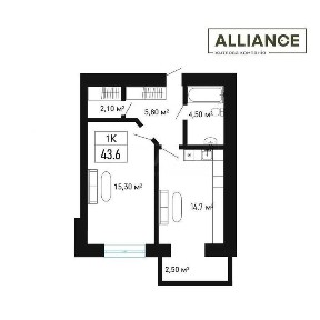 Добра ціна! 1кім. квартира в ЖК Княгинин!