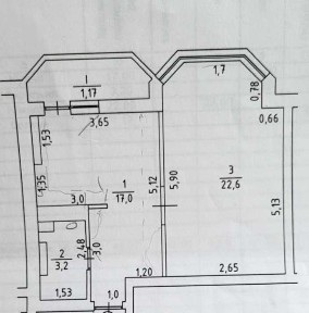 1 комнатная квартира в центре с автономкой mn