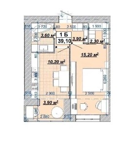 Продаж 1к. в ЖК Княгинин